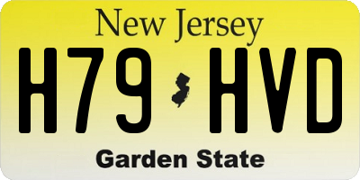 NJ license plate H79HVD
