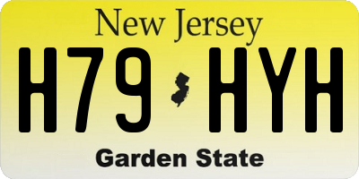 NJ license plate H79HYH