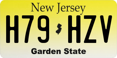NJ license plate H79HZV