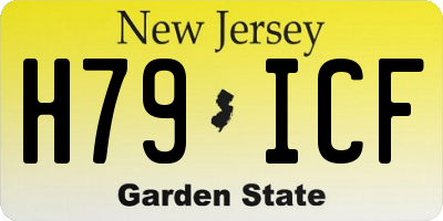 NJ license plate H79ICF