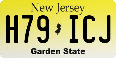 NJ license plate H79ICJ