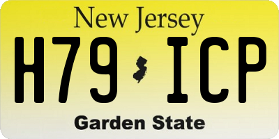 NJ license plate H79ICP