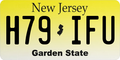 NJ license plate H79IFU