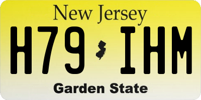 NJ license plate H79IHM