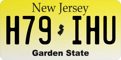 NJ license plate H79IHU