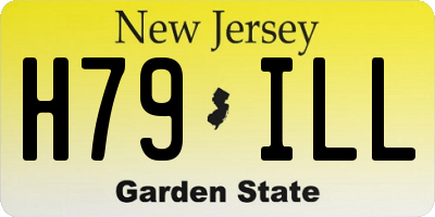 NJ license plate H79ILL