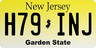 NJ license plate H79INJ