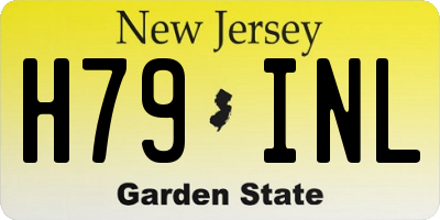 NJ license plate H79INL