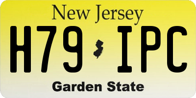 NJ license plate H79IPC