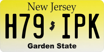 NJ license plate H79IPK