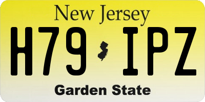 NJ license plate H79IPZ