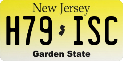 NJ license plate H79ISC