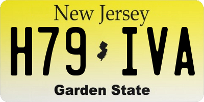 NJ license plate H79IVA