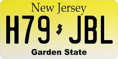 NJ license plate H79JBL