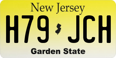 NJ license plate H79JCH