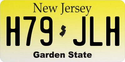 NJ license plate H79JLH
