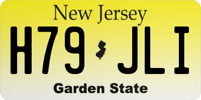 NJ license plate H79JLI
