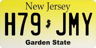 NJ license plate H79JMY