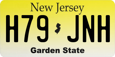 NJ license plate H79JNH