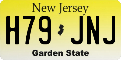 NJ license plate H79JNJ