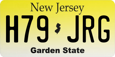 NJ license plate H79JRG