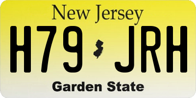 NJ license plate H79JRH