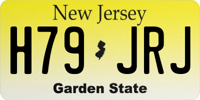 NJ license plate H79JRJ