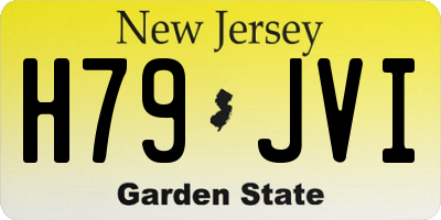 NJ license plate H79JVI