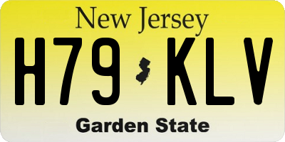 NJ license plate H79KLV