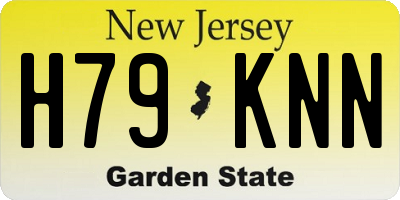 NJ license plate H79KNN