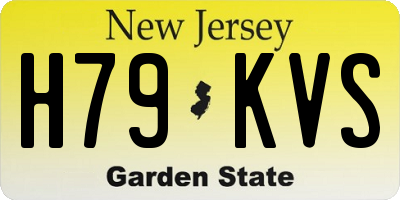 NJ license plate H79KVS