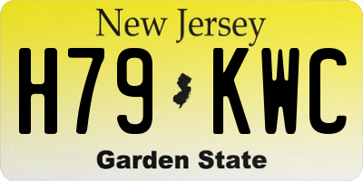 NJ license plate H79KWC