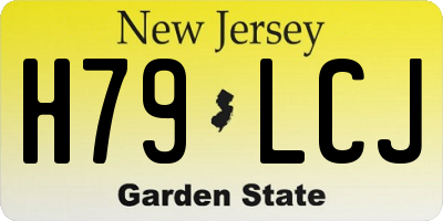 NJ license plate H79LCJ