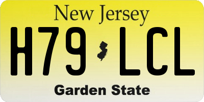 NJ license plate H79LCL