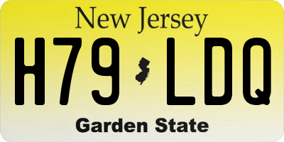 NJ license plate H79LDQ