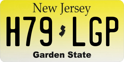 NJ license plate H79LGP
