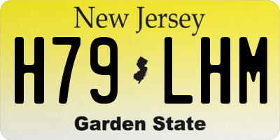 NJ license plate H79LHM