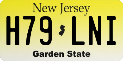 NJ license plate H79LNI