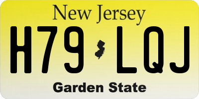 NJ license plate H79LQJ