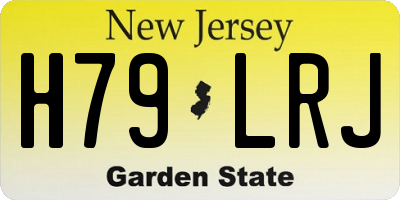 NJ license plate H79LRJ