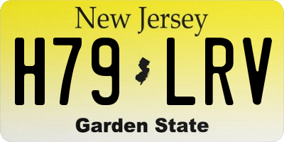 NJ license plate H79LRV