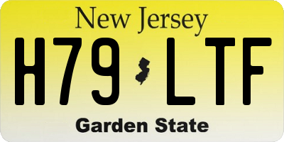NJ license plate H79LTF