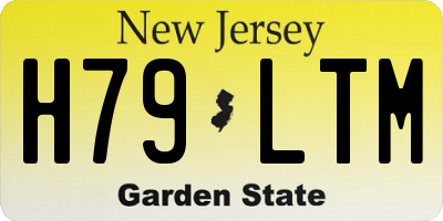NJ license plate H79LTM