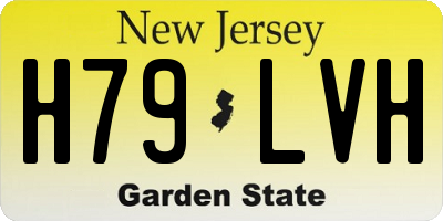 NJ license plate H79LVH