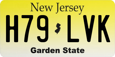 NJ license plate H79LVK
