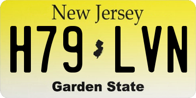 NJ license plate H79LVN