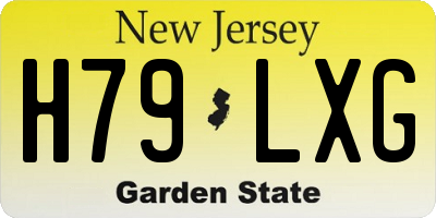 NJ license plate H79LXG