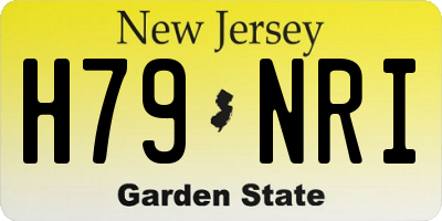 NJ license plate H79NRI