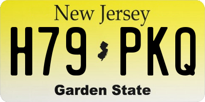 NJ license plate H79PKQ