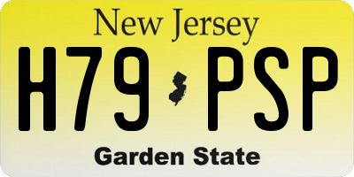 NJ license plate H79PSP